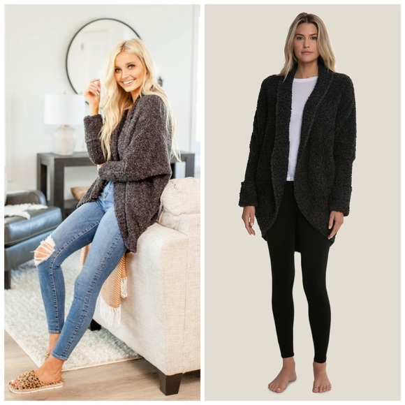 pink and purple cardigan